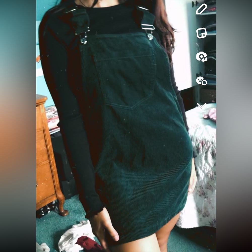 Fall overall dress 🍂
